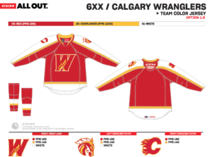 Calgary Wranglers, the Flames' AHL affiliate, unveil inaugural uniforms -  FlamesNation