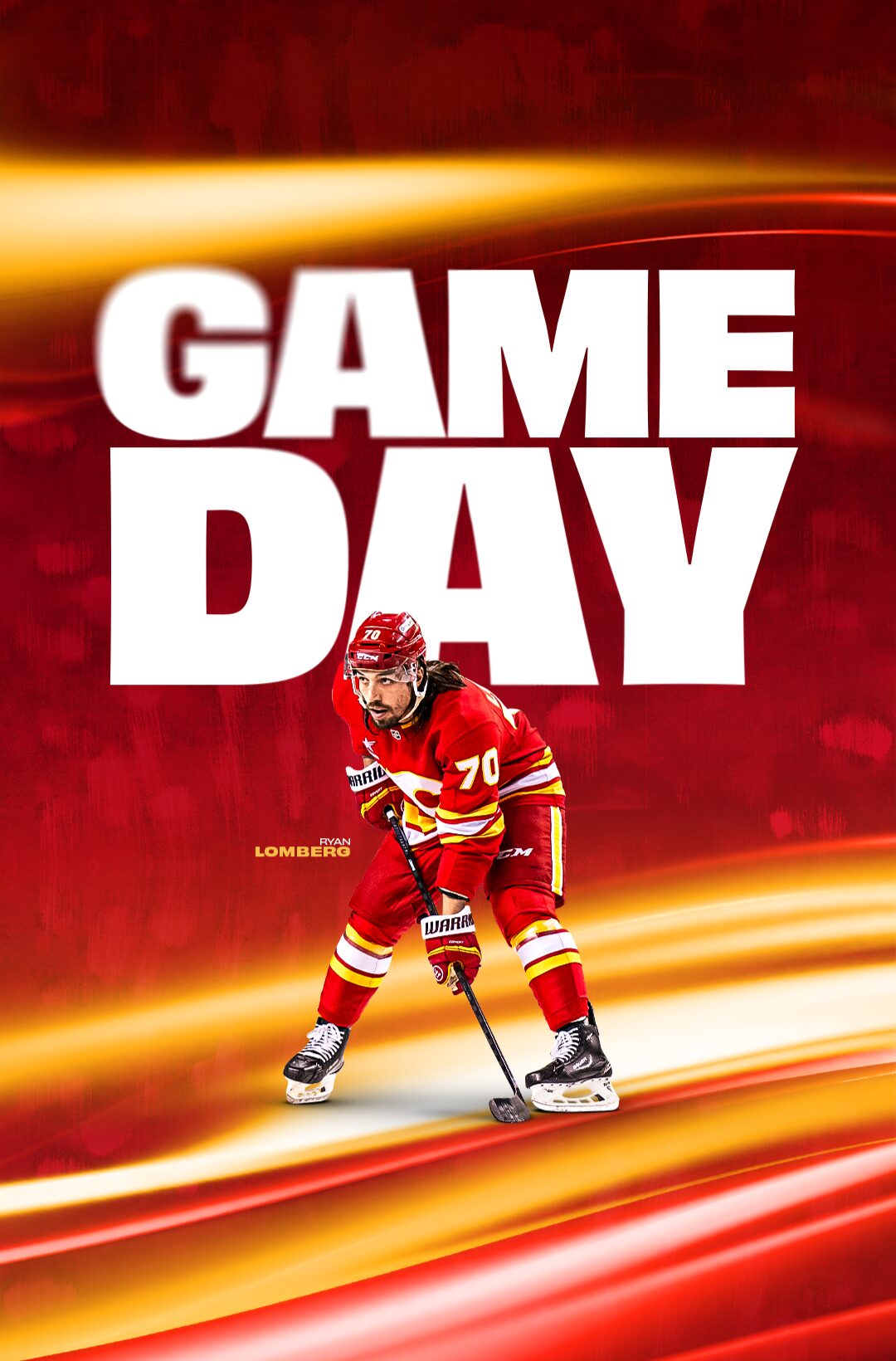 Flames vs Oilers matchup banner