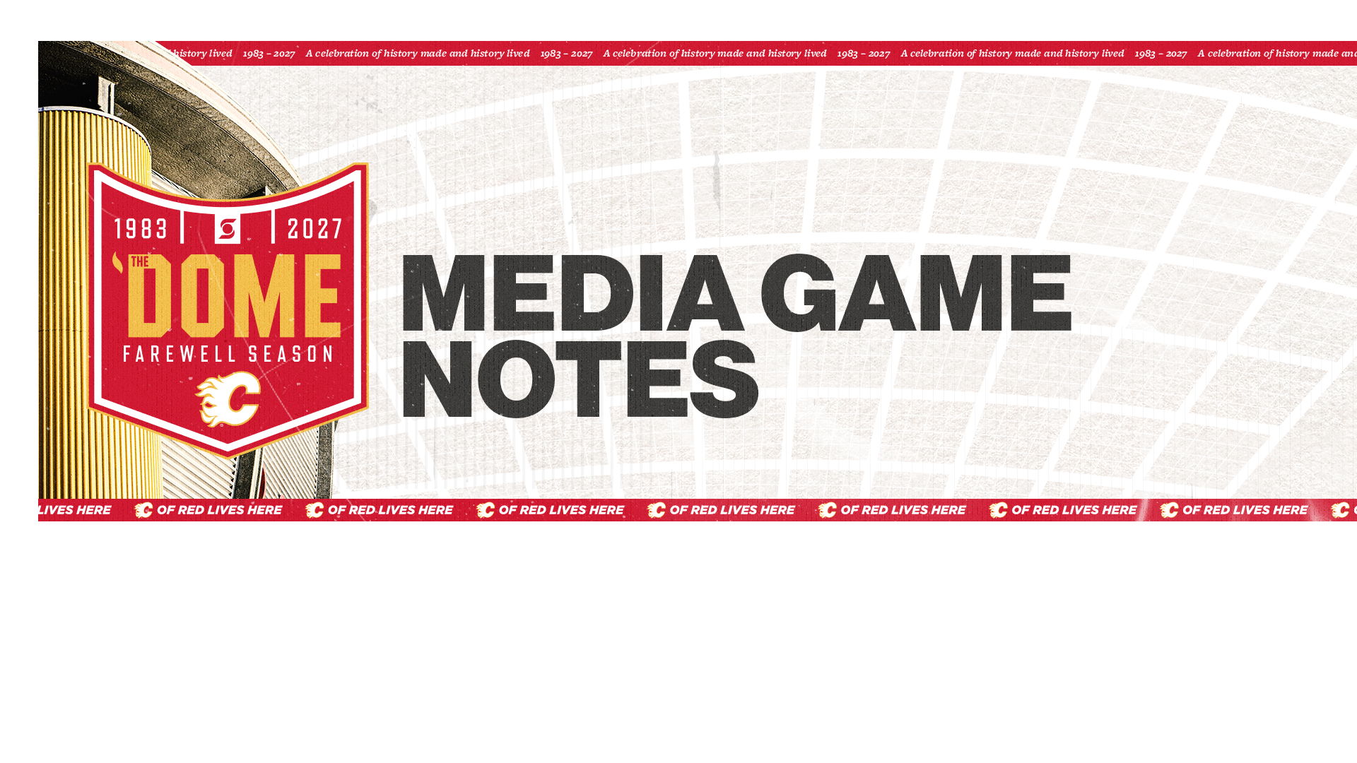 The Dome Farewell Season 1983–2027 — Media Game Notes